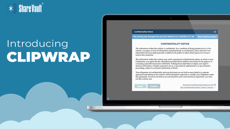 Sharevault Demo Clickwrap Video Tour