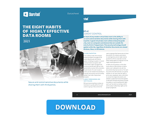 Download 8 Habits of Highly Effective Data Rooms