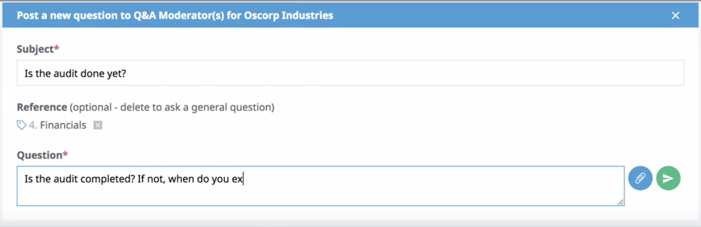 Secure Questions and Answers for Restructuring and Turnaround Process